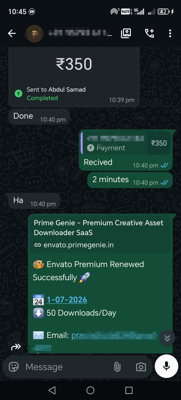 Prime Genie Group Buy designer tools subscription customer activation proof screenshot 59
